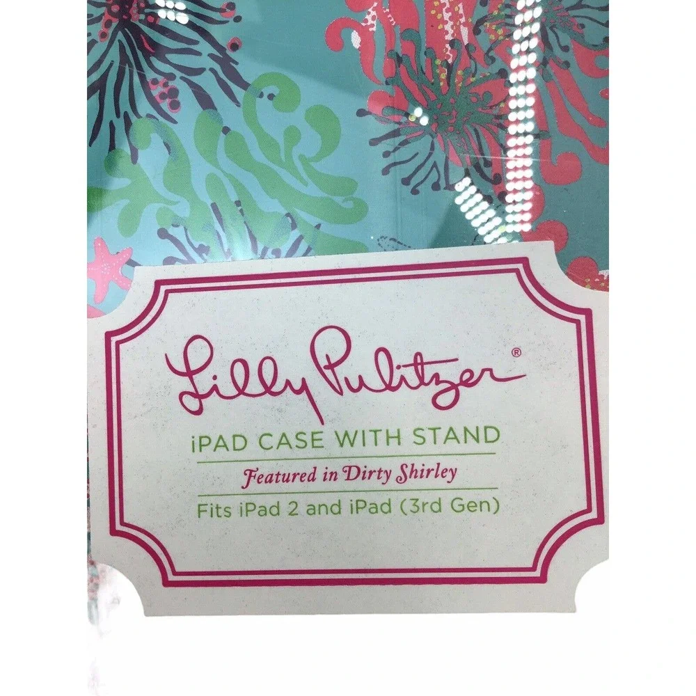 Lilly Pulitzer iPad Cover Case Fits iPad 2, iPad 3rd Gen, Coral Design NIB